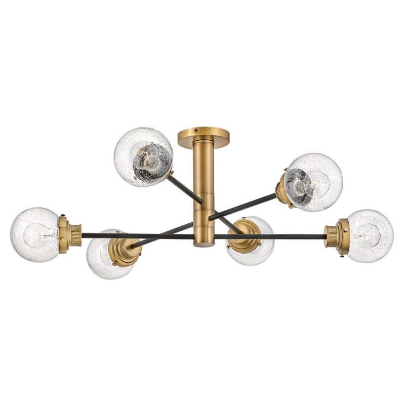 Hinkley 40696 Poppy 6-lt 36″ LED Semi-Flush Mount
