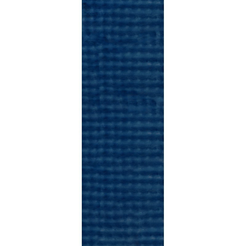 Ivana Checkered Plush Cloud Washable Rug | Navy