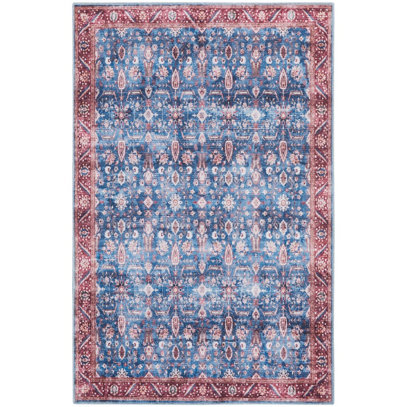 Nourison Grand Washables 5’3″ x 7’3″ Blue Brick Vintage Indoor Rug