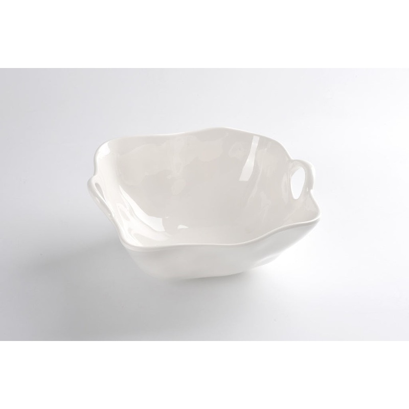 Pampa Bay Ivy Melamine Serving Bowls, White