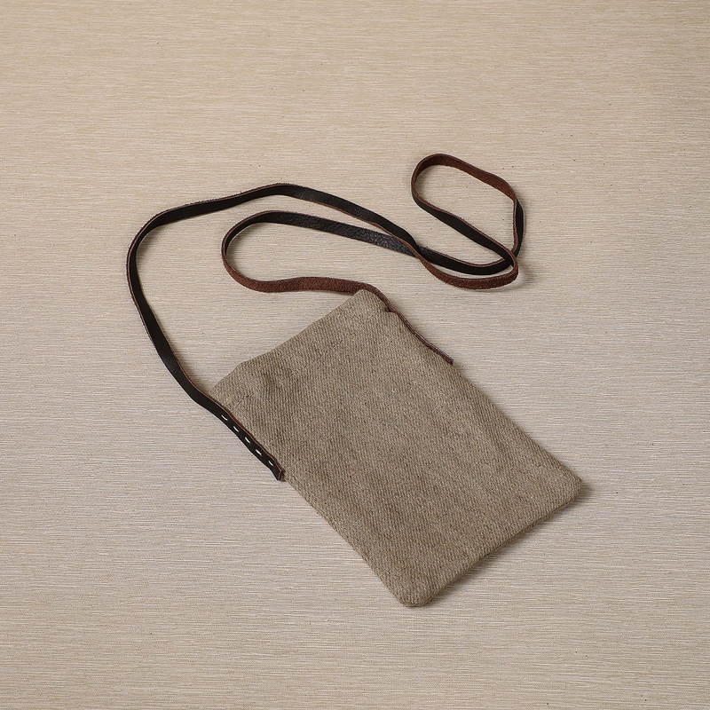Simple summer crossbody linen bag