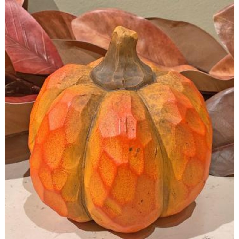 Small Wood Cut Pumpkin