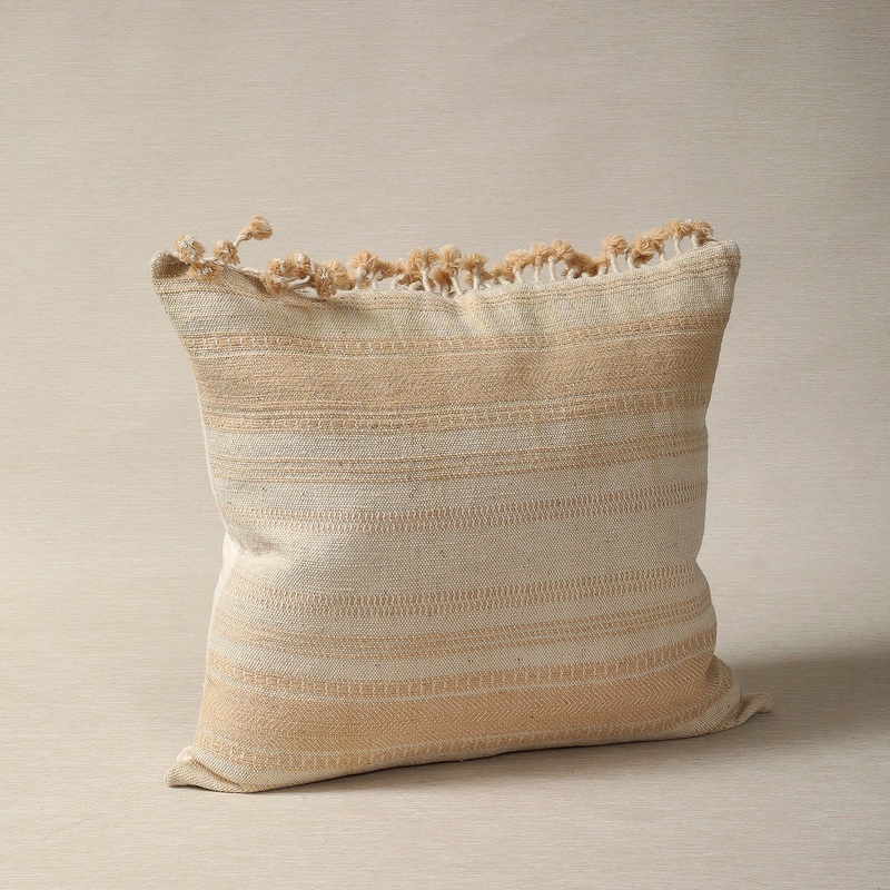 Tia weave striped pillow
