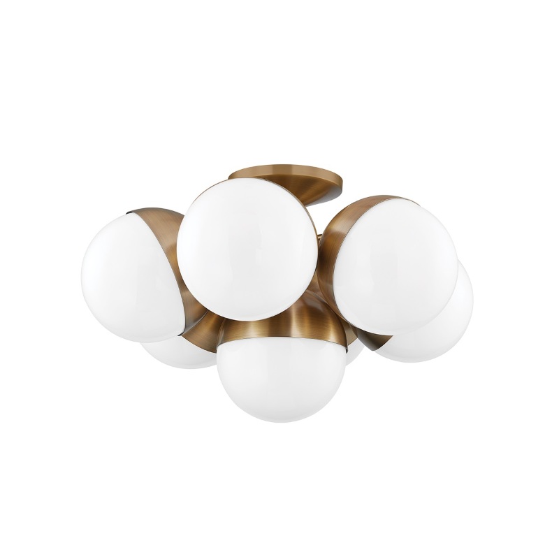 Troy C1524 Cupertino 7-lt 24″ Semi Flush Mount