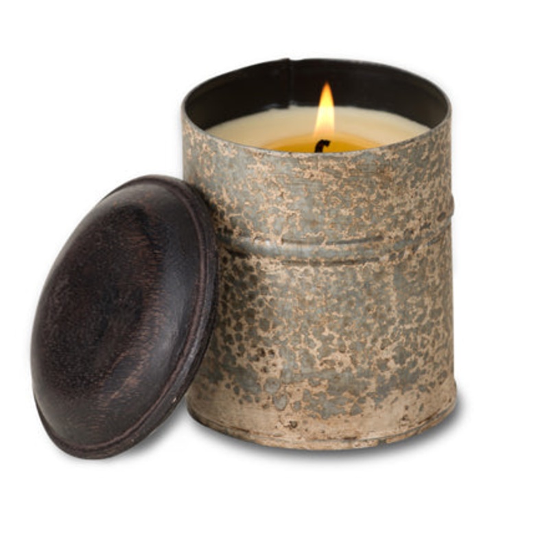 White Spice Tin Candles
