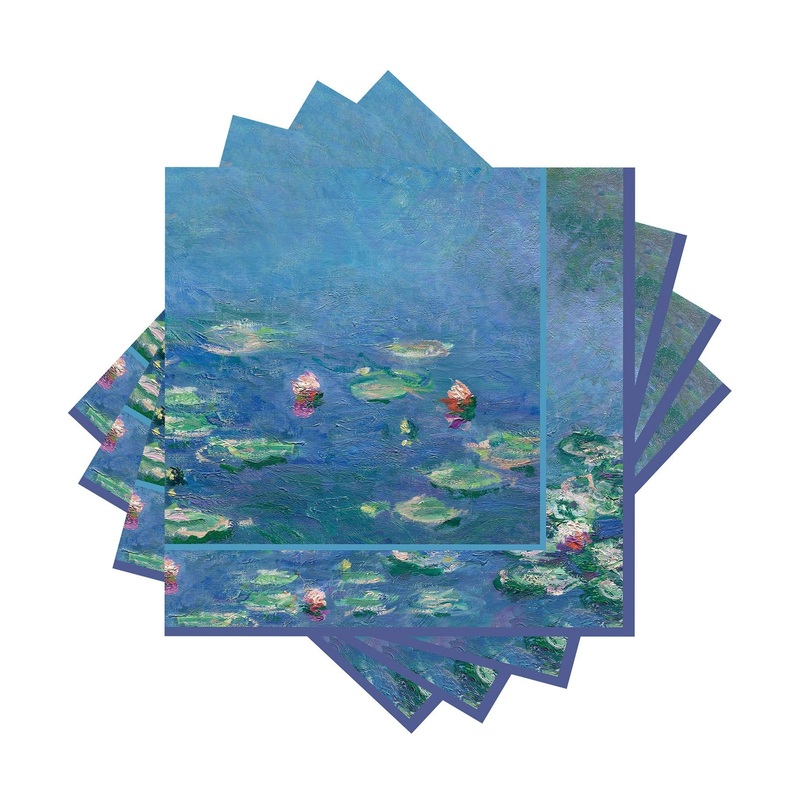 Beverage Napkins – Monet Water Lilies