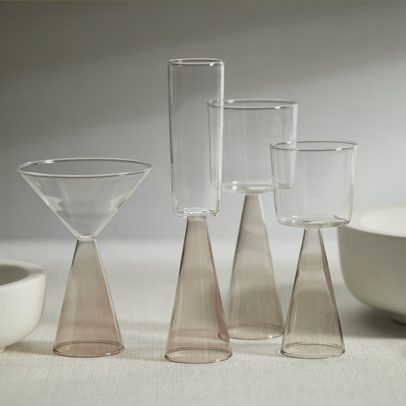 Veneta Glassware- Smoke