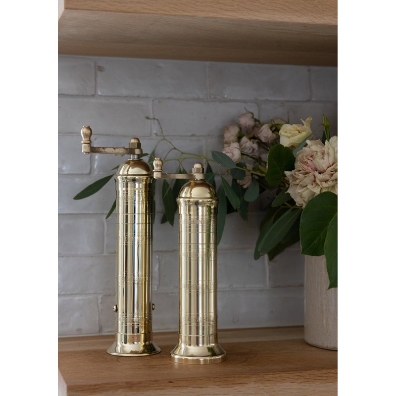 Brass Salt Mill 8″