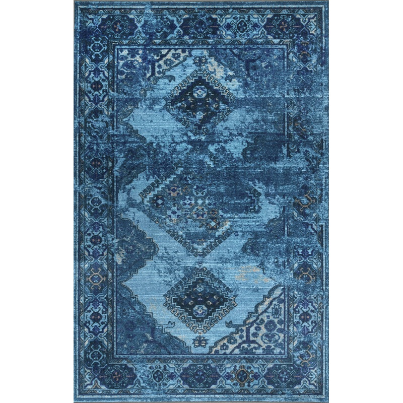 Dyed Diamonds Rug | Blue