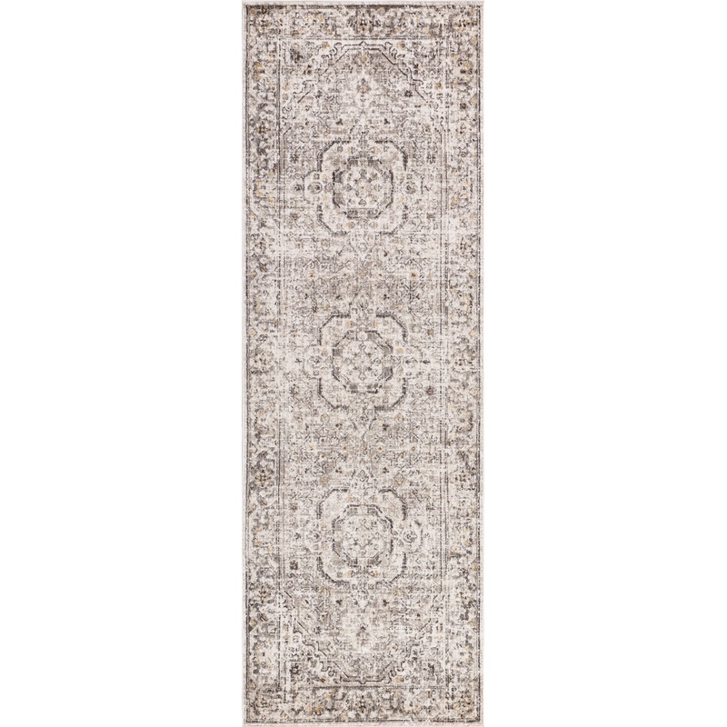 Kamryn Medallion Rug | Light Grey