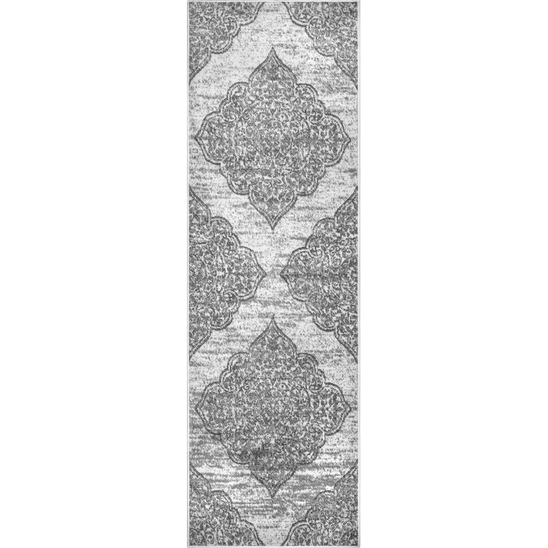 Ornamental Rosette Rug | Grey