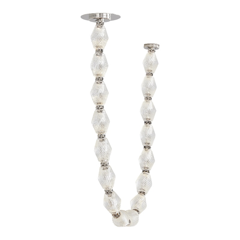 Visual Comfort 700CLR48 Collier 48 LED Pendant with Remote Mount Driver, 3000K