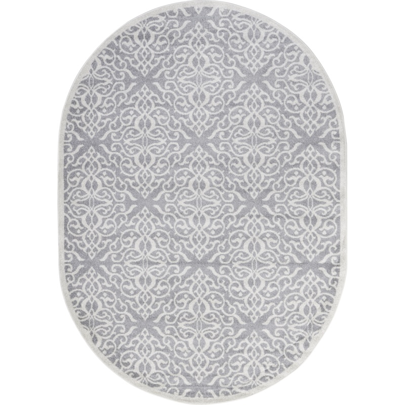 Wrought Iron Trellis Rug | Grey