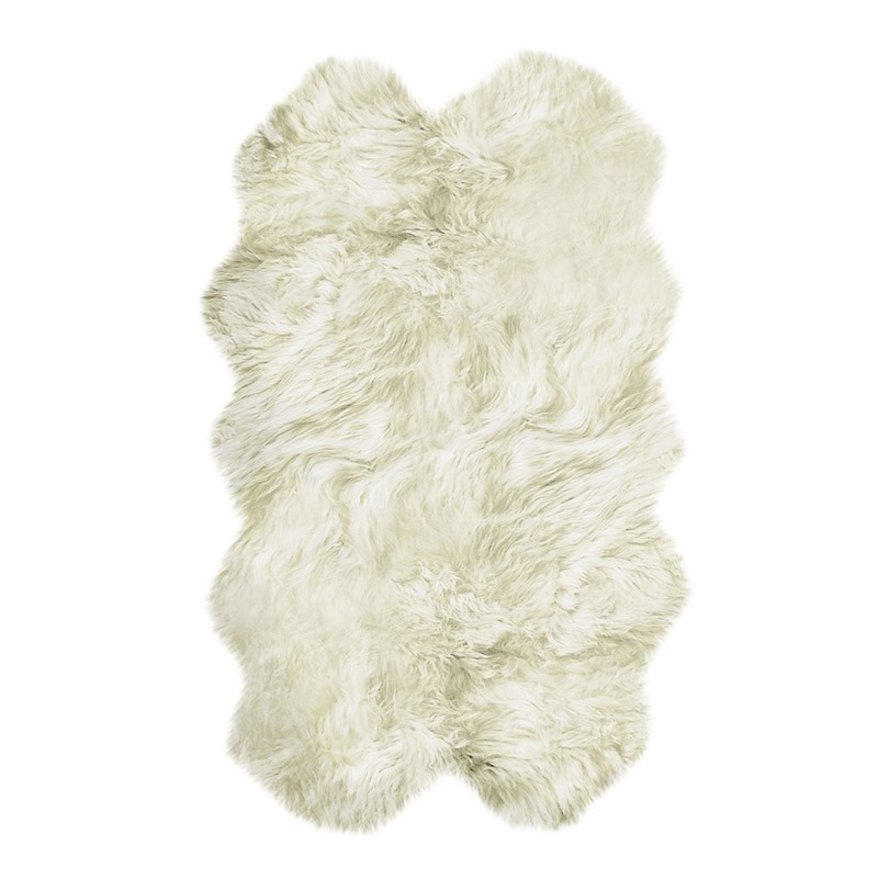 4′ X 6′ Natural Genuine Sheepskin Handmade Area Rug