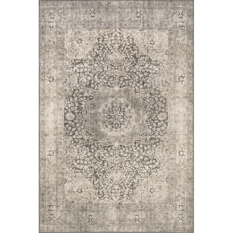 Colts Neck Antiqued Jute-Blend Rug | Grey