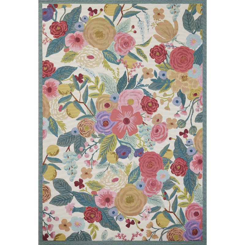 Rifle Paper Co. x Loloi Perennial Rug | Rose PRN-04