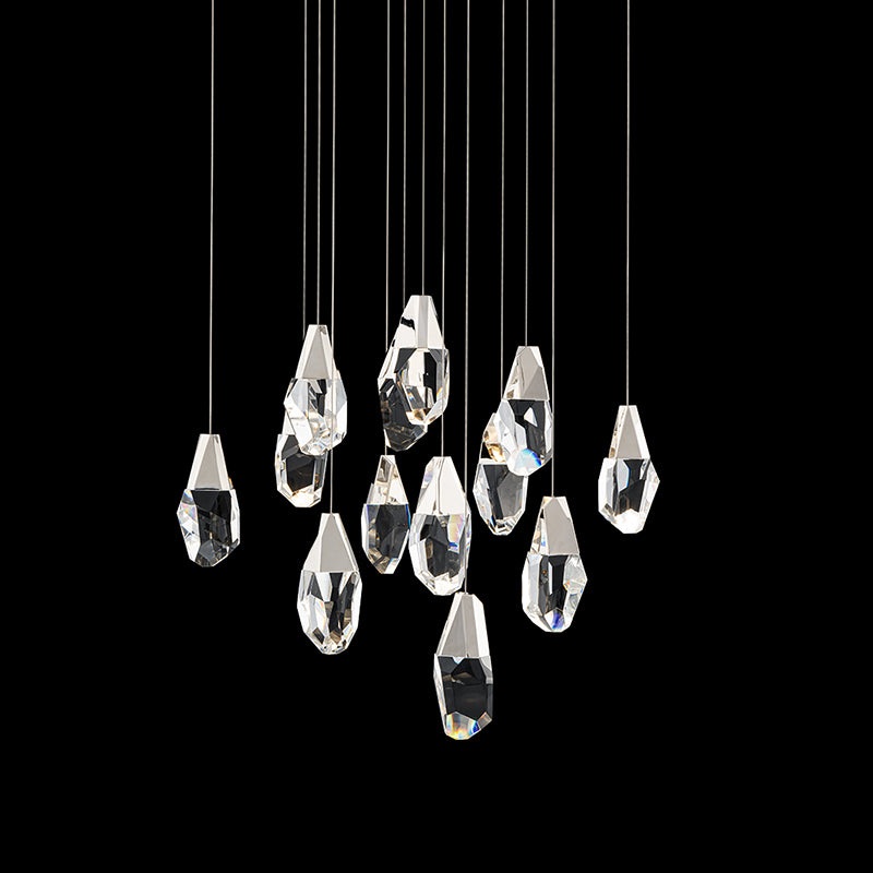 Schonbek Beyond BPD20213S Martini 13-lt 20″ LED Chandelier Square Canopy