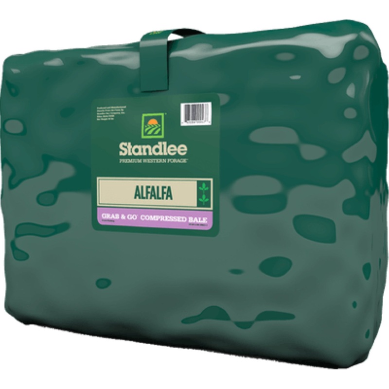 Standlee Hay Co. Certified Premium Alfalfa Grab & Go Compressed Bale, 50 LB