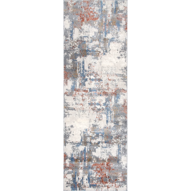 Vintage Abstract Rug | Light Grey