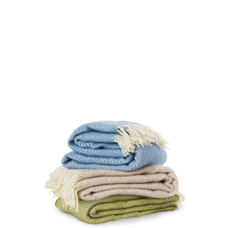 Zigzag ECO Lambswool Throw, Four Color Variants