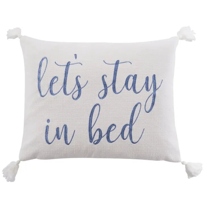Bennett Coastal Let’s Stay In Bed Pillow – Coastal Accent Pillows