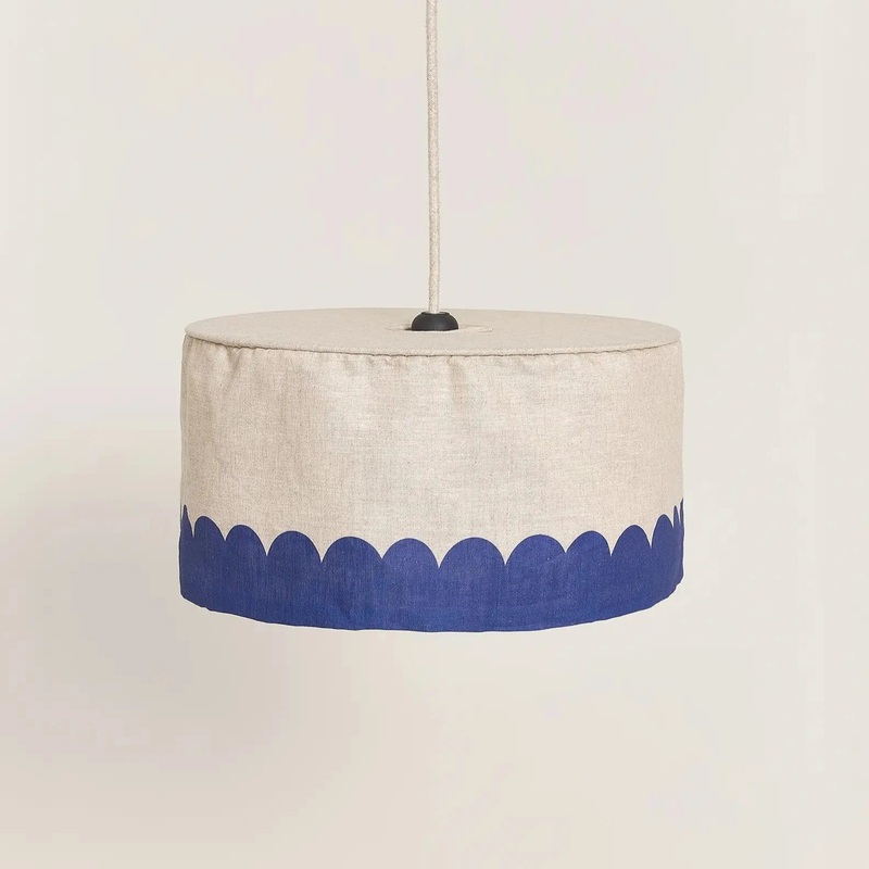 Linen Pendant lampshade diam. 40cm Vibes Blue