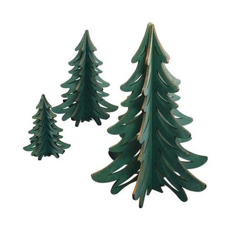 Old World Christmas Ginger Cottages 3D Tree Set Decor, Multi