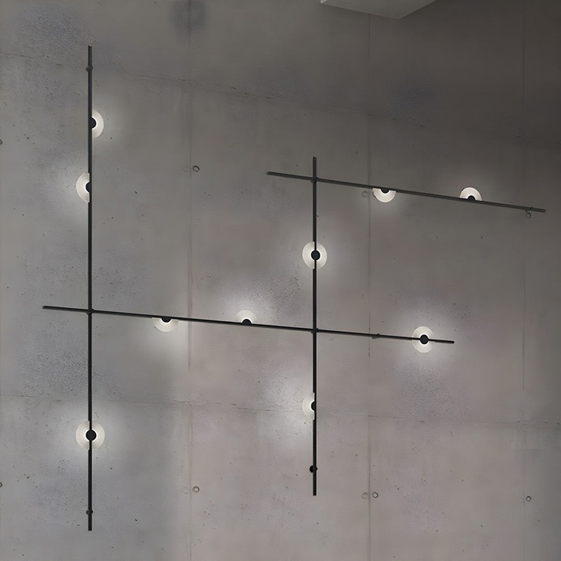 Suspenders 4-Bar Mezzaluna LED Wall Light
