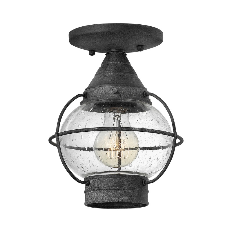 Cape Cod Outdoor Semi-Flush Mount Ceiling Light