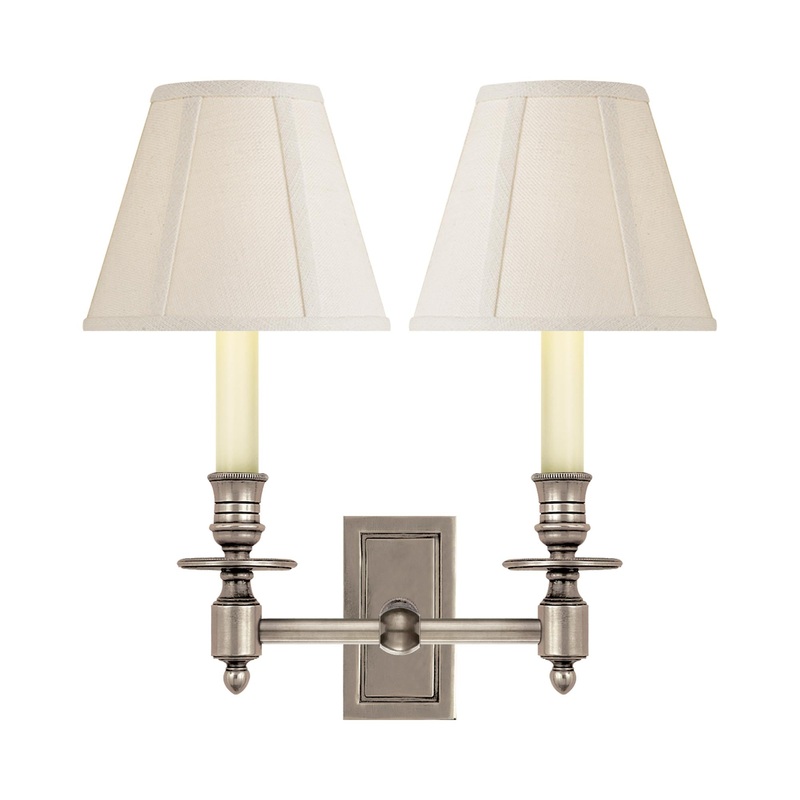 French Double Library Wall Light