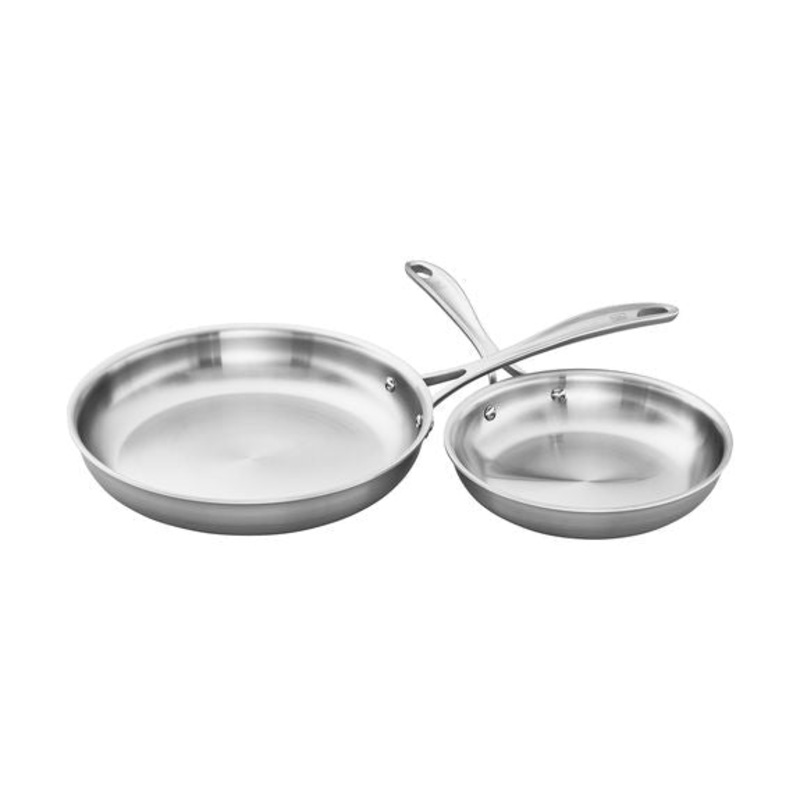Zwilling SPIRIT 2-pc Stainless Steel Fry Pan Set – 8″ Fry Pan and 10″