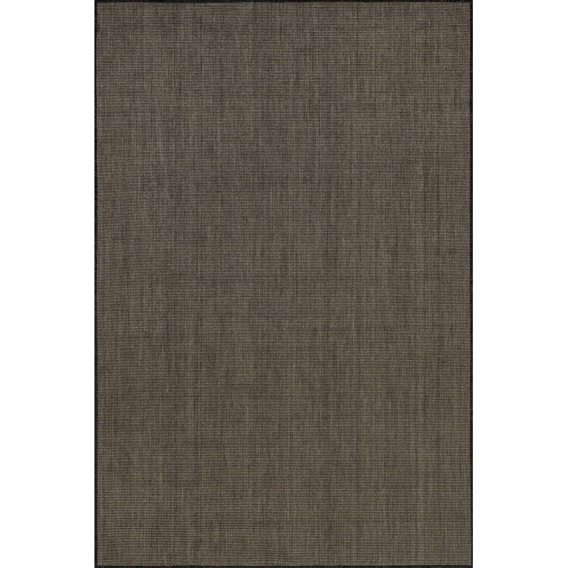 Dorinda Hazy Solid Indoor/Outdoor Rug | Dark Grey