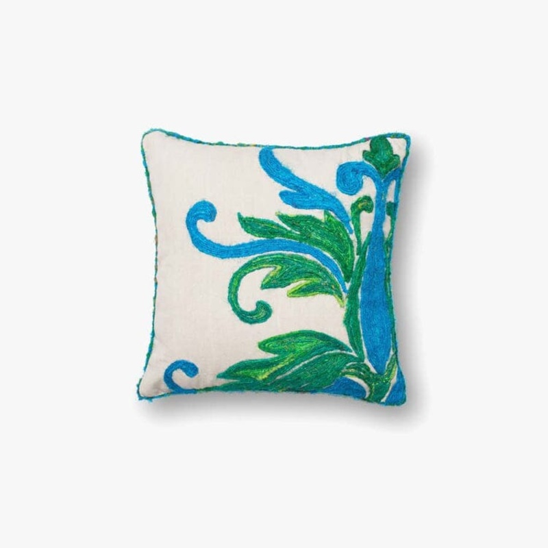 Loloi Pillow | Green / Blue