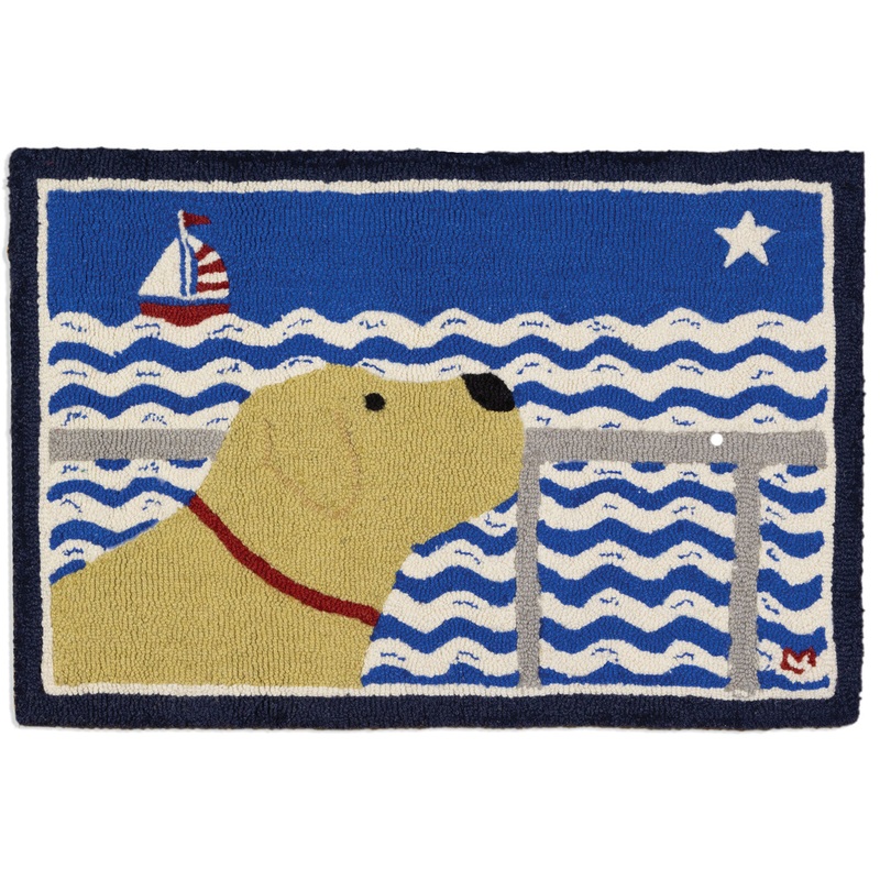 Star Gazing Yellow Lab – 2′ x 3′