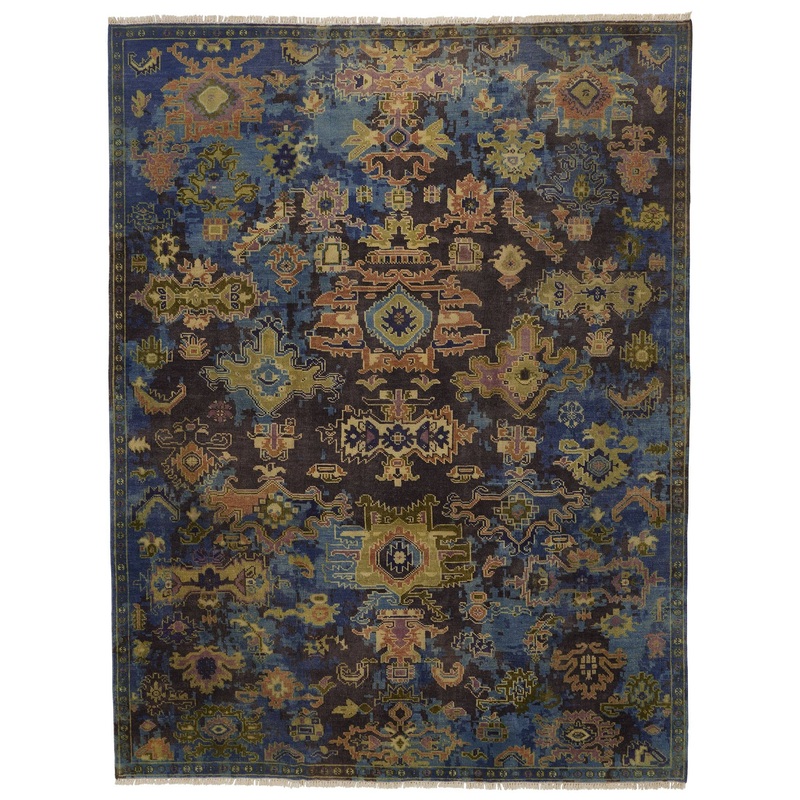 HERATI AUBERGINE BLUE 8×10 SAMPLE
