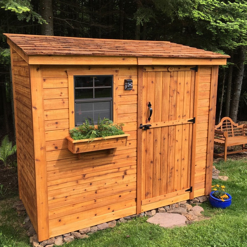 SpaceSaver Lean-to Shed 8×4, Single Door