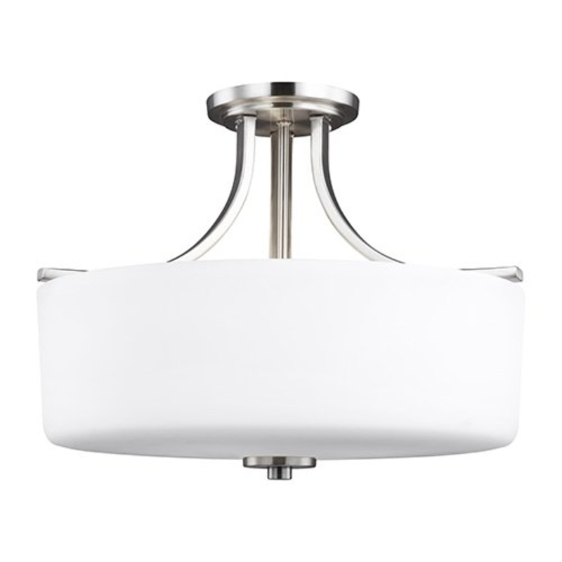 Generation 7728803 Canfield 3-lt Semi-Flush Mount