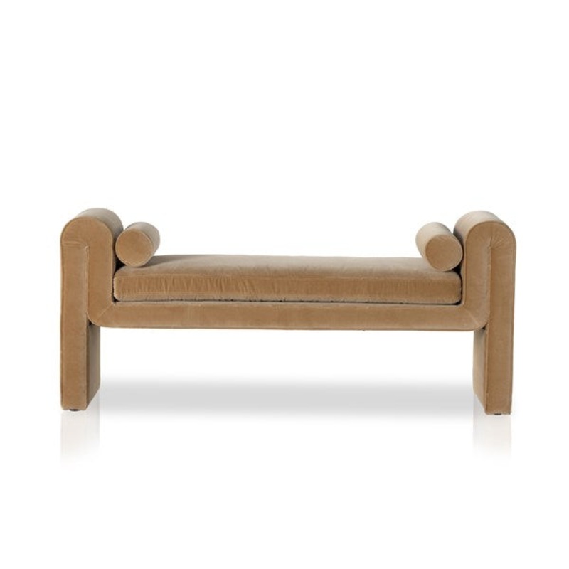 Michelle Accent Bench – Camel