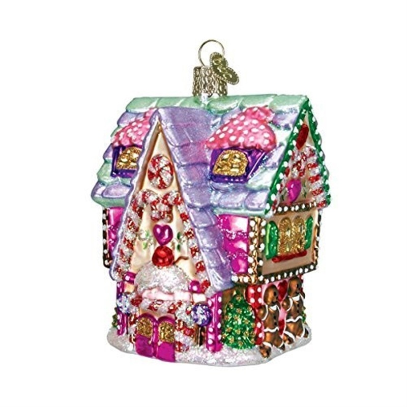 Old World Christmas Blown Glass Christmas Ornament, Cupcake Cottage