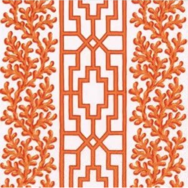 Coral & Trellis Cocktail Napkin