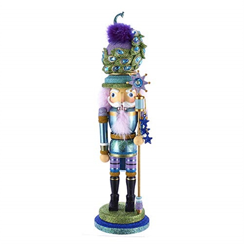 Kurt Adler Hollywood Nutcracker Collection, Peacock Hat 17.5″