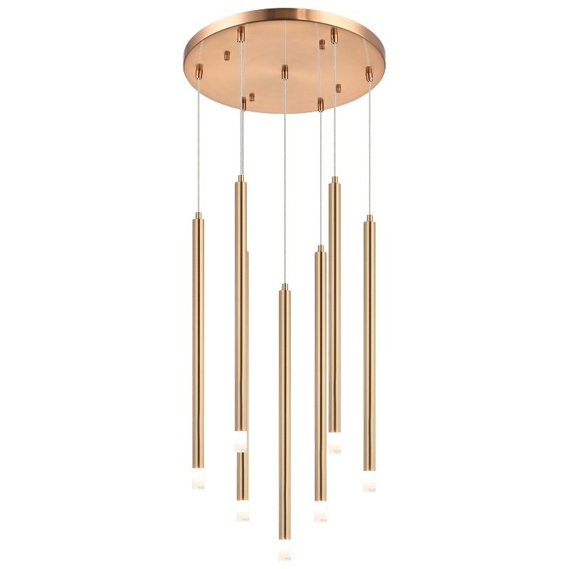 Matteo C63107 Reigndrop 7-lt 18″ LED Pendant