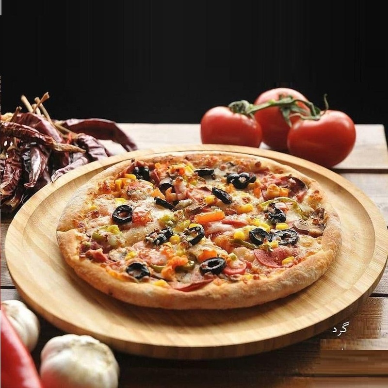 Bamboo Round Platter For pizza / Barbecue / Steak
