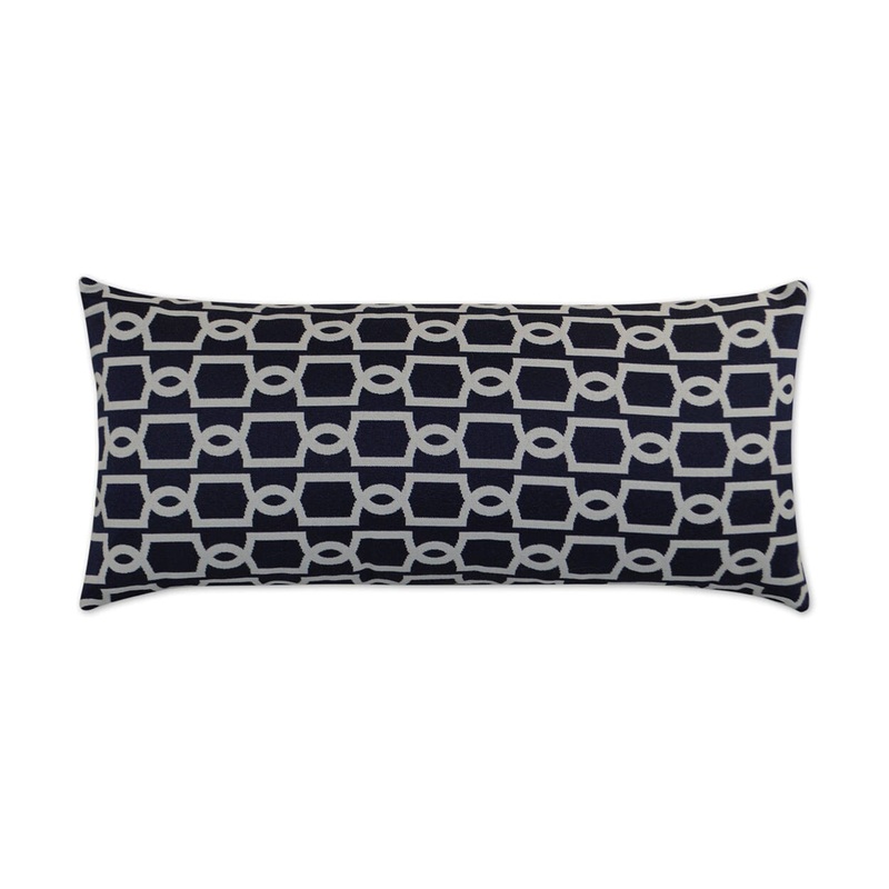 D.V. Kap 12″ x 24″ Outdoor Lumbar Pillow | Ocean Gate Navy