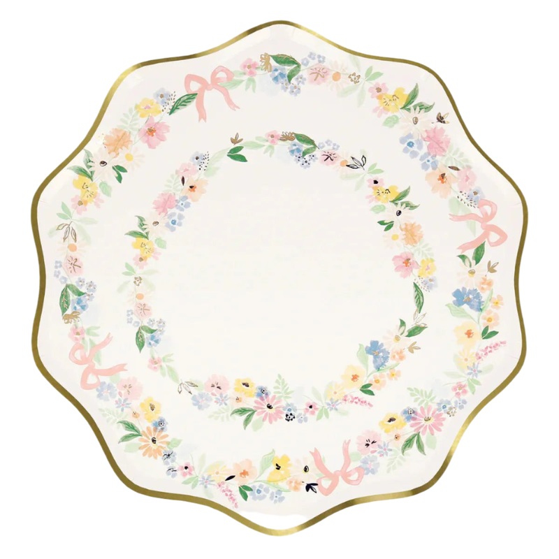 Elegant Floral Plates
