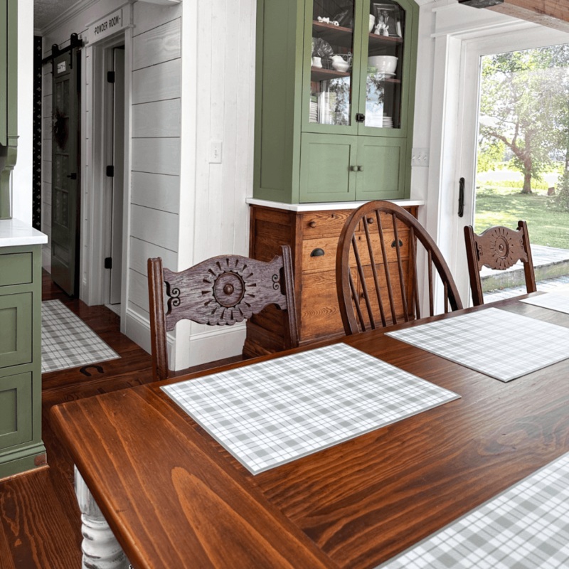 Emily Placemat | Sage Green – Premium Vinyl Mat