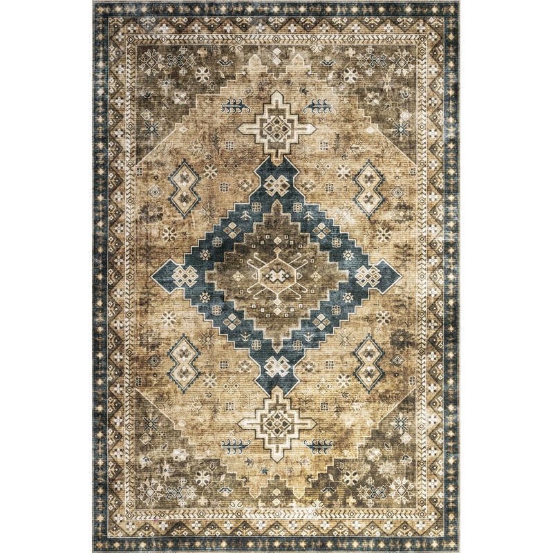 Jessamine Washable Geometric Rug | Hunter Green