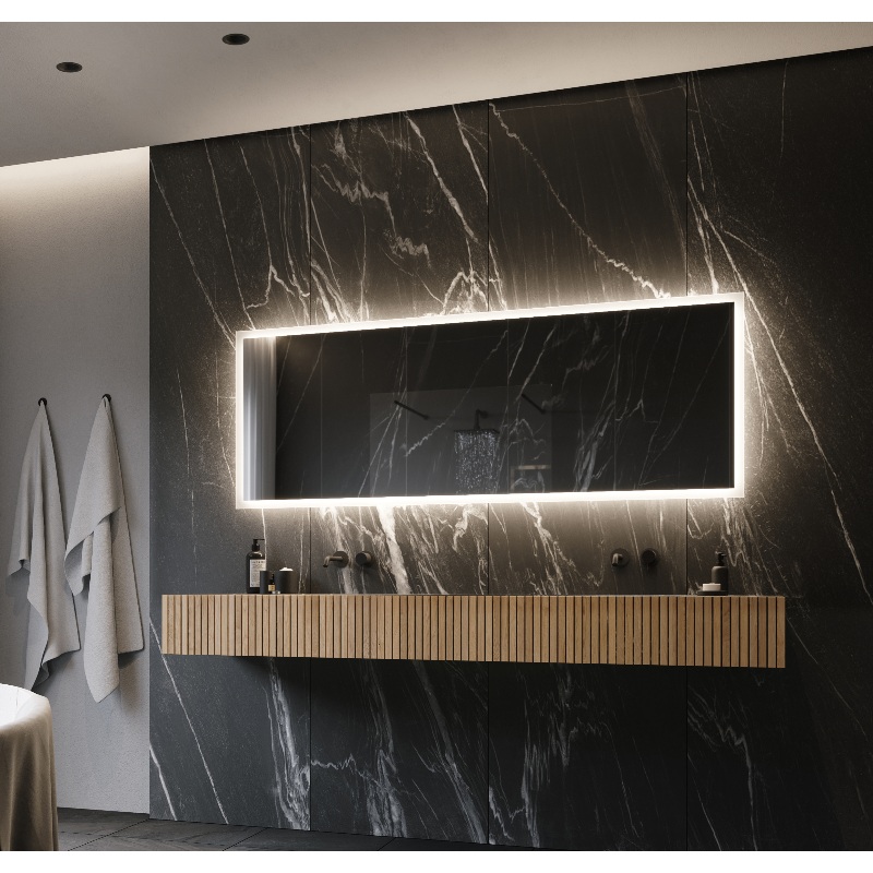 Paris Mirror Rectangle 79 x 30 LED Backlit Mirror