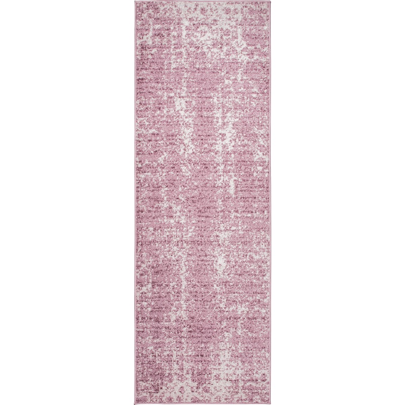 Ruby Distressed Mist Rug | Pink