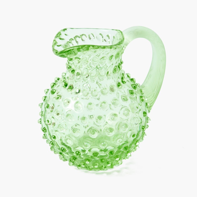 Small Emerald Hobnail Jug